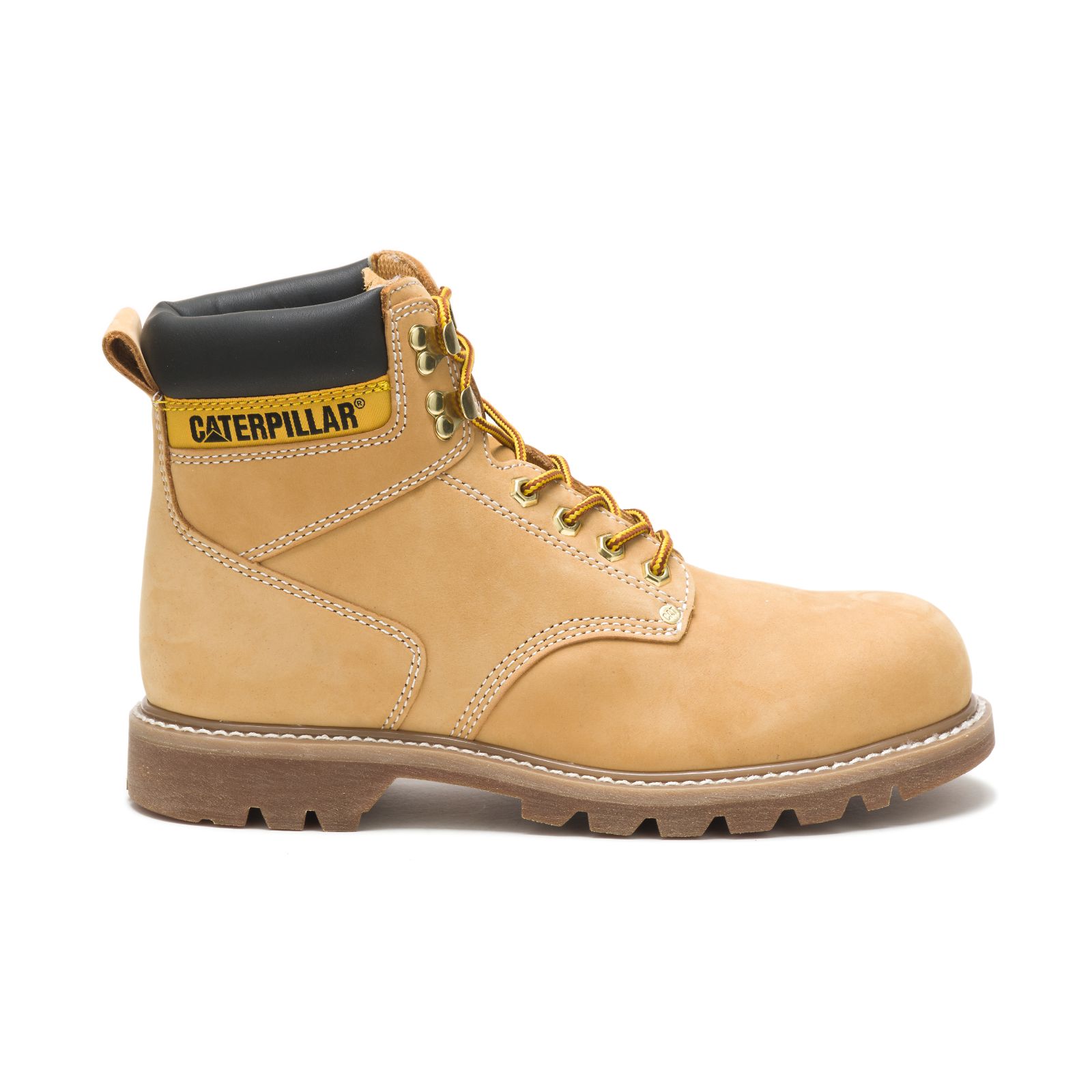 Caterpillar Men's Second Shift Steel Toe Work Boots Orange p89162